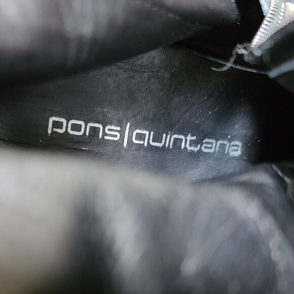 PONS Quintana Suede Leather Tall Wedge Boots 39 - Picture 8 of 9